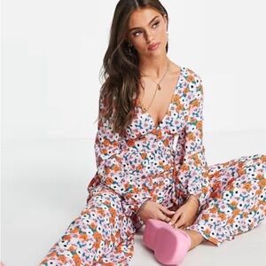 Floral Jumpsuit - Size 6